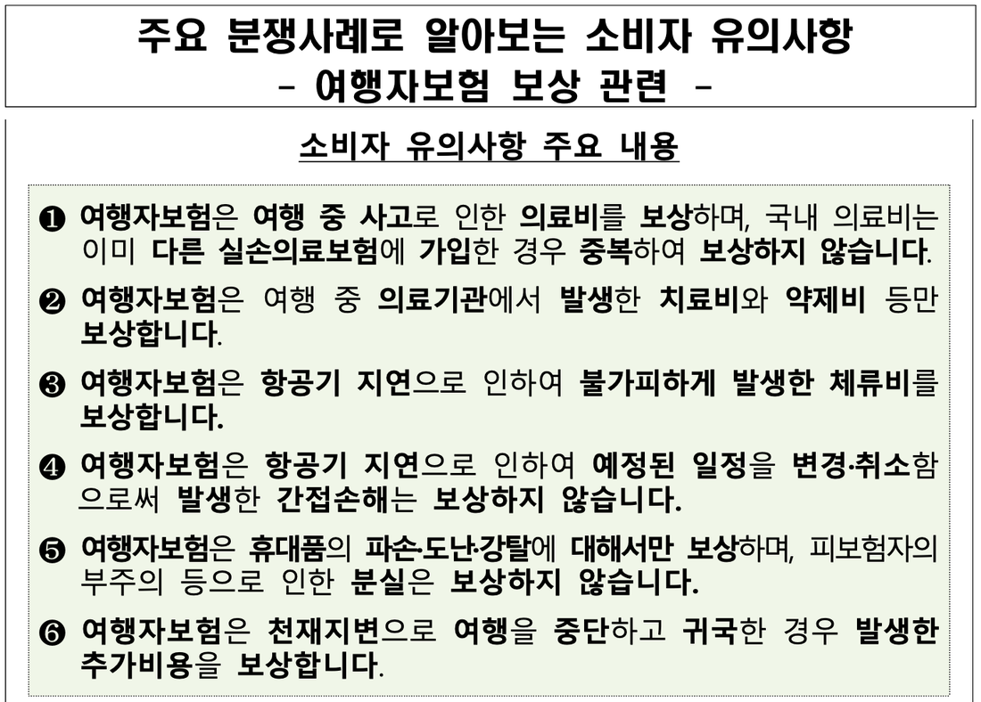 금융감독원-여행자보험-보상-소비자-유의사항-2025